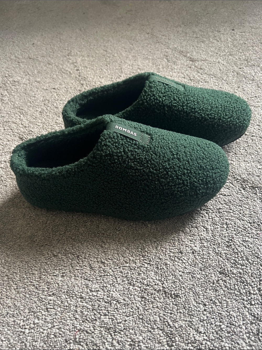 Bombas Sunday Slippers Men’s 11 Forest Green Cozy Clogs NWOT